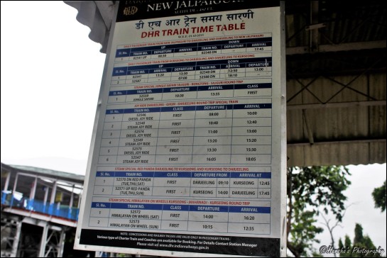 DHR Time Table